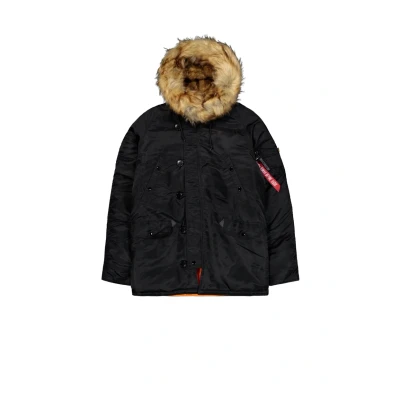 Image of ALPHA INDUSTRIES Men&#039;s Winter Jacket, Black, M