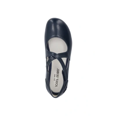Image of Josef Seibel Women&#039;s Flats with Strap Fiona 40, Width G (Normal), Ocean Blue, 36 EU