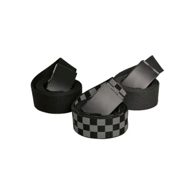 Image of Urban Classics TRIO 3 PACK Belt, Size: L/XL, Grey/black