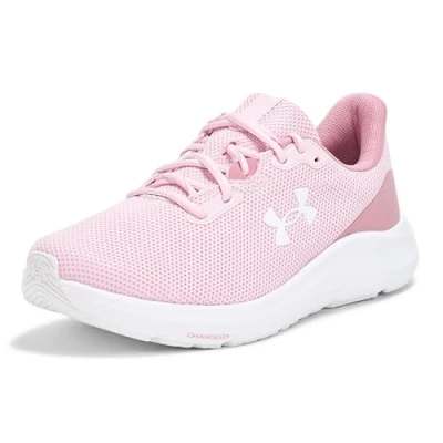 Image of Under Armour Charged Pursuit 4 Road running shoes, Women&#039;s, Size: 8.5, Prime pink / elixir white Textile/synthetics