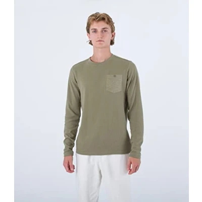 Image of Hurley Men&#039;s Felton Thermal Crew Ls T Shirt