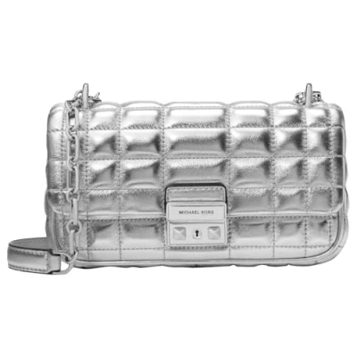 Image of Michael Kors Tribeca CONV Chain Across body bag silvercoloured, Women&#039;s, Size: One Size, Silver coloured