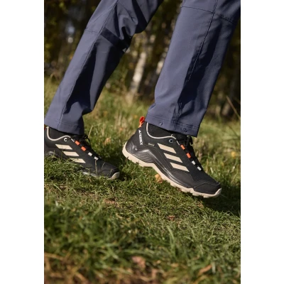 Image of adidas Women&#039;s Terrex Eastrail Gore tex Hiking Shoes, Core Black Wonder Beige Semi Impact Orange, 7.5 UK