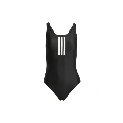 Image of adidas Performance 3STRIPES Swimsuit Black white, Women&#039;s, Size: 4, white