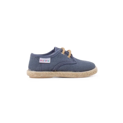 Image of Pisamonas Espadrilles for kids, Size: 8.5/9K, Azul plomo Textile