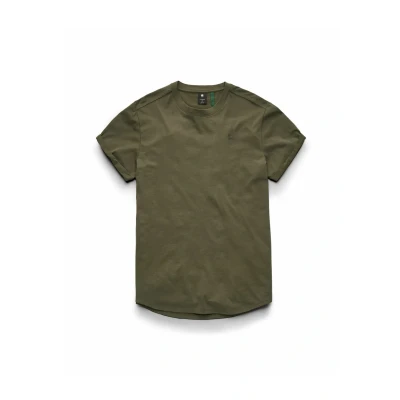 Image of G STAR LASH Regular Short Sleeve Basic Tshirt, Men&#039;s, Size: Medium, Combat