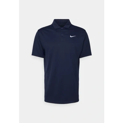 Image of Nike Performance Solid Polo shirt, Men&#039;s, Size: Small, Obsidian/white