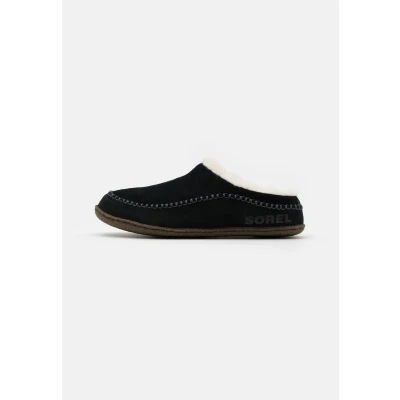 Image of Sorel Lanner Ridge Slippers, Men&#039;s, Size: 12, Black Suede