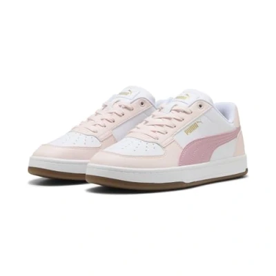 Image of Puma Caven Unisex Trainers, Size: 11, White/poised pink shoes