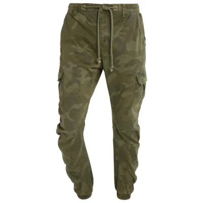 Image of Urban Classics CAMO Jogging Cargo trousers, Men&#039;s, Size: 30, Olive