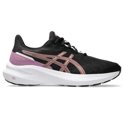 Image of Asics GT1000 13 Unisex Road running shoes for kids, Size: 5, Black/sun coral Textile/synthetics