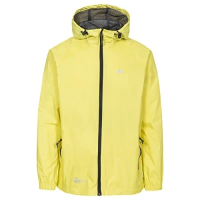 Image of Trespass Qikpac Jacket, Grenadine, XXXS, Compact Packaway Waterproof Jacket Adult Unisex, XXX Small / 3X 3XS, Orange
