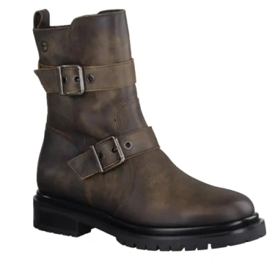 Image of Tamaris Damen Stiefelette Leder bequem; CIGAR, EU 39