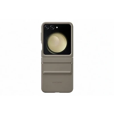 Image of Samsung Leren Back Cover Brown Galaxy Z Flip 5