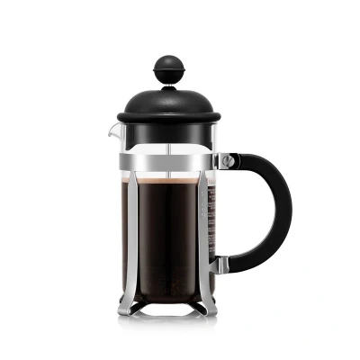 Image of BODUM 1913 01 Caffettiera 3 Cup French Press Coffee Maker, Black, 0.35 l, 12 oz