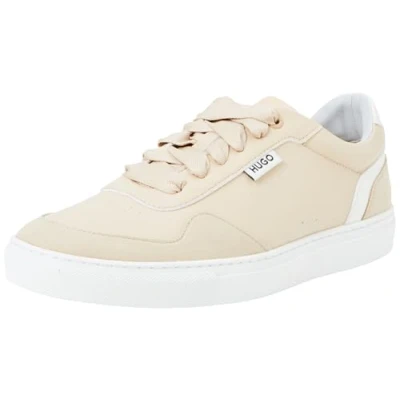 Image of HUGO Morrie Trainers, Women&#039;s, Size: 3, Open beige Imitation leather/ textile