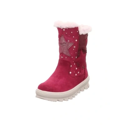 Image of Superfit Flavia Winter boots for kids, Size: 11.5/12K, Rot Leather and textile