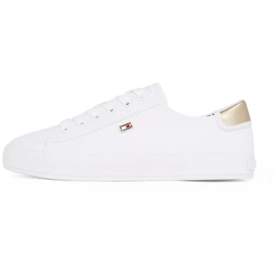 Image of Tommy Hilfiger Trainers, Women&#039;s, Size: 3.5, White Textile