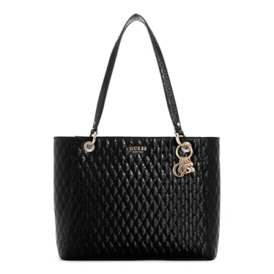 Image of Guess Betula NOEL TOTE Handbag, Women&#039;s, Size: One Size, Black