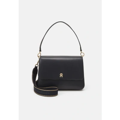 Image of Tommy Hilfiger Womens Joy Logo Shoulder Bag Space Blue One Size, Blue, Einheitsgröße