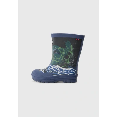 Image of Viking Unisex Children&#039;s Rain Boot, Blue Multi, 12.5 UK