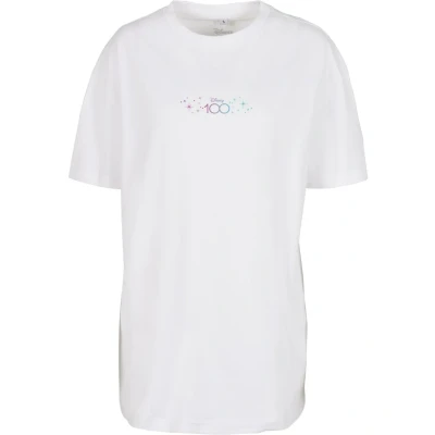 Image of Merchcode Disney 100 Castle TEE Print Tshirt, Women&#039;s, Size: Large, White