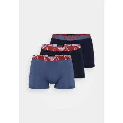 Image of Emporio Armani Trunk 3 PACK Pants, Men&#039;s, Size: Medium, Blu/vin indi