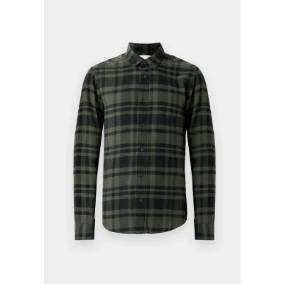 Image of Only &amp; Sons Onsgudmund Checked Shirt Shirt, Men&#039;s, Size: XL, Forest night