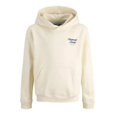 Image of Jack &amp; Jones Junior Jornorrebro TYPO BACK HOOD Hoodie for kids, Size: 8y, Antique white