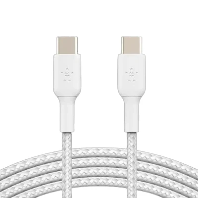 Image of Belkin Boost Charge USB C Braided Cable 1 Meter White