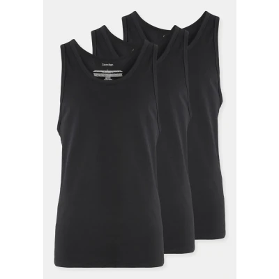 Image of Calvin Klein Underwear TANK 3 PACK Undershirt, Men&#039;s, Size: Small, Black