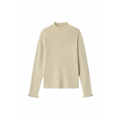 Image of NAME IT Girl Long Sleeve Knitted Jumper, Summer sand, 146 152