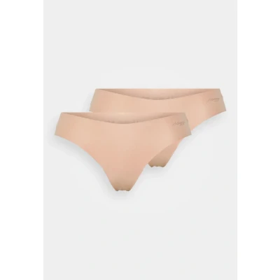 Image of Sloggi 2 PACK Thong, Women&#039;s, Size: XL, Cameo brown