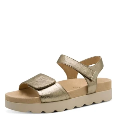 Image of Tamaris Damen Flache Sandale Synthetik Modischer Schuh; BRONCE, EU 40