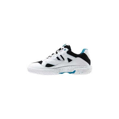 Image of K Swiss Men&#039;s Tura Team Padel Tennis Shoe, White Black Blue Moon, 12 UK