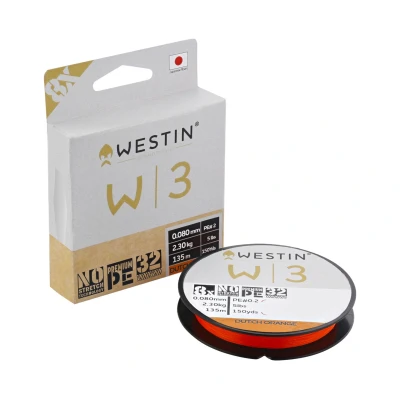 Image of Westin W3 8 Braid Dutch Orange Braided line 0.165mm (135m) fishing