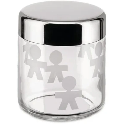 Image of Alessi Glass Storage Jar Girotondo AKK36 ø 10.5 cm / 750 ml by King Kong