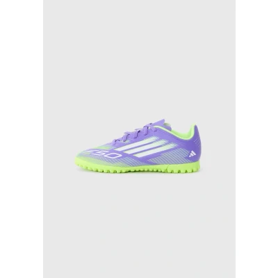 Image of adidas Performance F50 CLUB Unisex Astro turf trainers for kids, Size: 10.5K, Purple rush/white/lucid lemon shoes