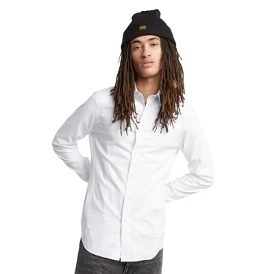 Image of G STAR Uniform SLIM Formal shirt, Men&#039;s, Size: XS, White
