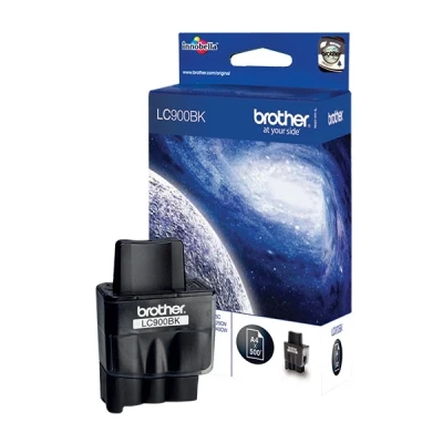 Image of Brother LC900BK Ink Cartridge Black, 500 Pages, Inkjet