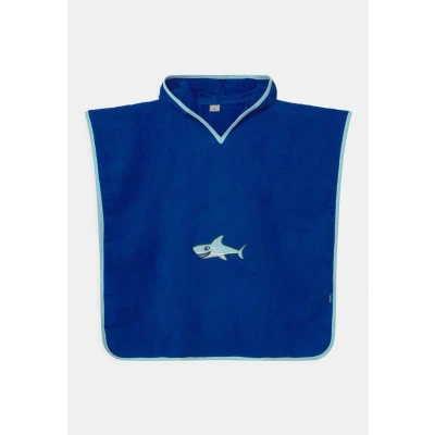 Image of Playshoes Poncho HAI Dressing gown for kids, Size: Small, Blau