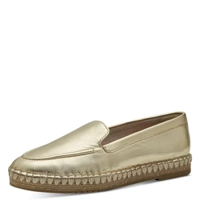 Image of Tamaris Slipons, Women&#039;s, Size: 5.5, Gold Leather