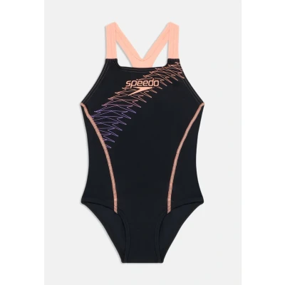 Image of Speedo Medley LOGO Medalist Swimsuit for kids, Size: 34, Bright peach
