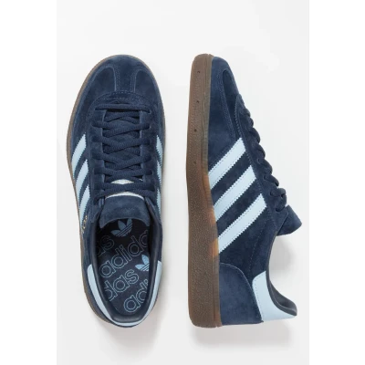 Image of adidas Originals Handball Spezial Trainers, Size: 3, Collegiate navy/clear sky Leather/synthetics