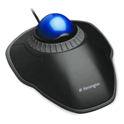 Image of Kensington Orbit Mouse Wired Ergonomic TrackBall for PC, Mac and Windows with Scroll Ring, Ambidextrous Design Optical Tracking Blue (K72337EU)