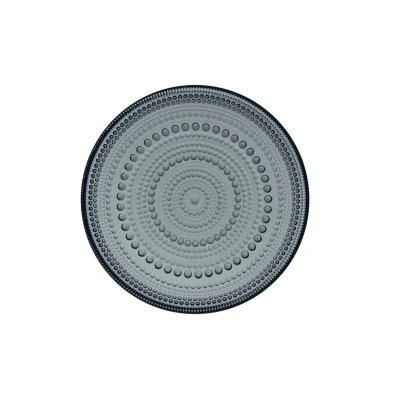 Image of Iittala Dessert Plate Kastehelmi Dark Grey ø 17 cm