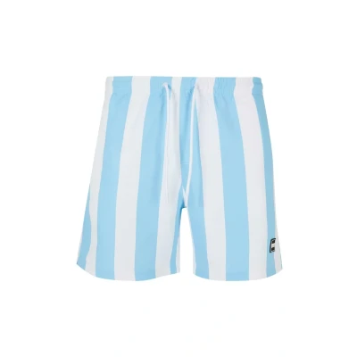 Image of Urban Classics Pattern Swimming shorts, Men&#039;s, Size: 5XL, Balticbluebarstripe