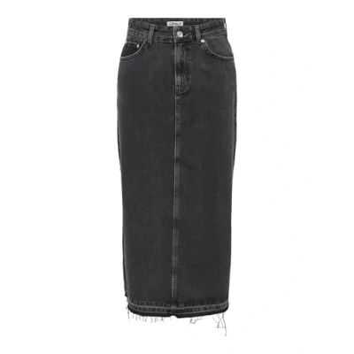 Image of ONLY Onlnelia Skirt Denim skirt, Women&#039;s, Size: Medium, Washed black