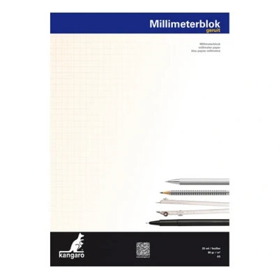 Image of Kangaro K 5595 Graph Paper A3 80 Grams Pad 25 Sheets White