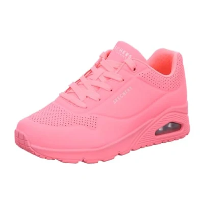 Image of Skechers Sport UNO Trainers coral, Women&#039;s, Size: 4.5, Coral Pu